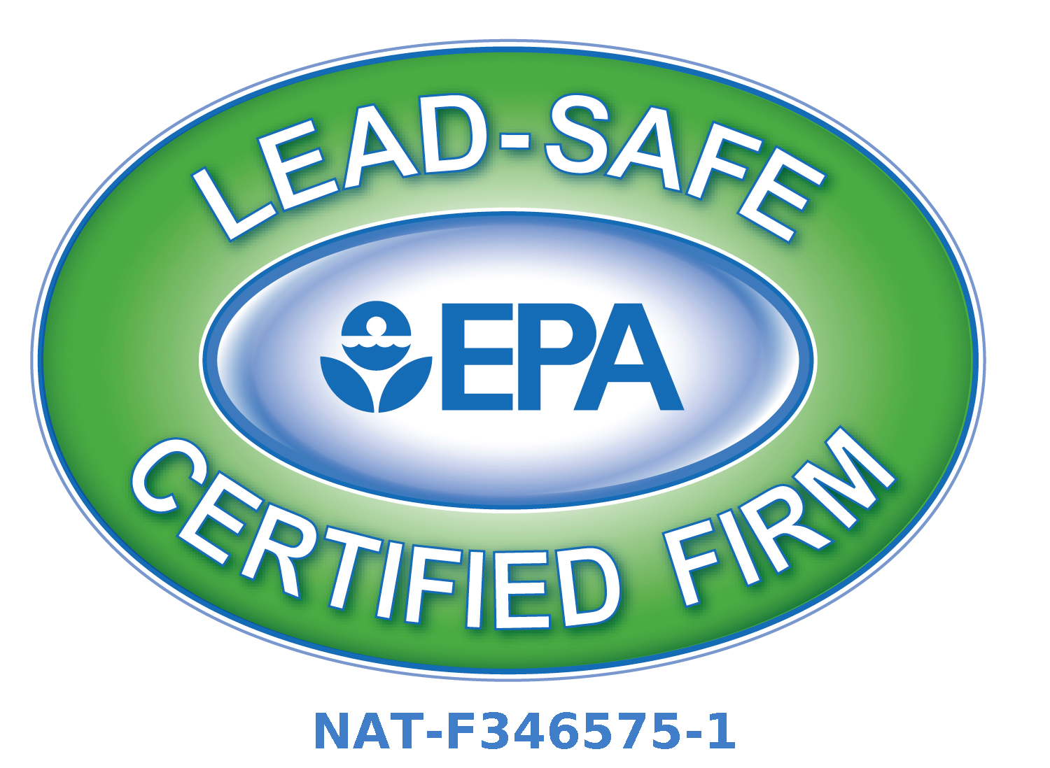 EPA Lead-Safe Certified Firm — NAT-F346575-1
